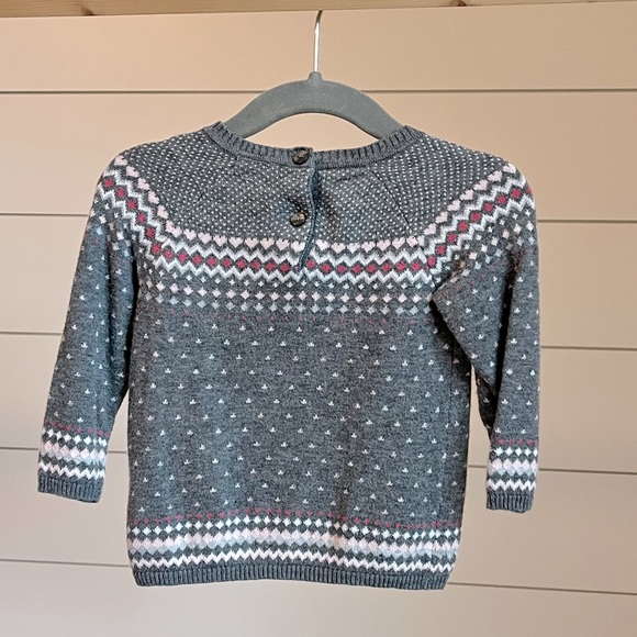 H&M soft grey sweater 4-6 months - Picture 2 of 2